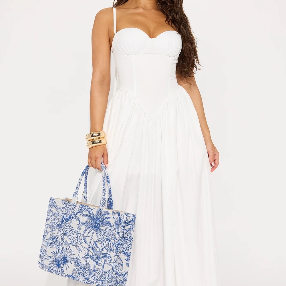 Lisa Tie Shoulder Maxi Dress